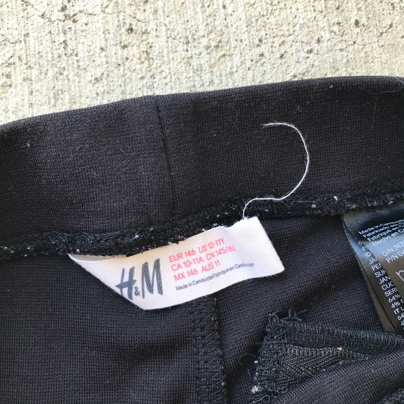 H&M Black Kids Leggings - Picture 4 of 5
